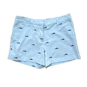 British Khaki Women's Embroidered Shark Shorts 2